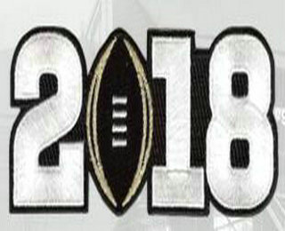 2018 Alabama Crimson Tide College National Championship Game Jersey White Number Patch