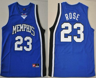 Memphis Tigers #23 Derrick Rose Blue Jersey