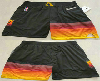 Men' Utah Jazz Black 75th Anniversary Shorts