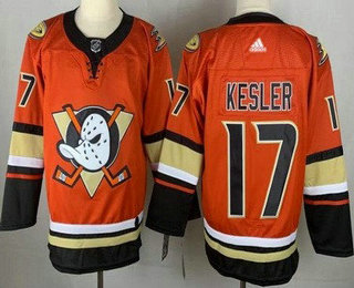 Men's Anaheim Ducks #17 Ryan Kesler Orange Authentic Jersey