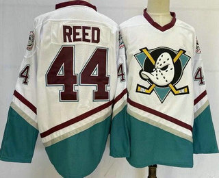 Men's Anaheim Ducks #44 Fulton Reed White Stitched Jersey