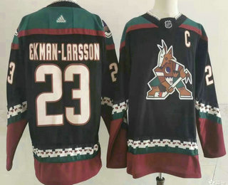 Men's Arizona Coyotes #23 Oliver Ekman Larsson Black Alternate Authentic Jersey