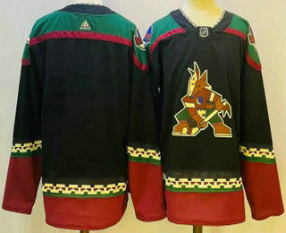 Men's Arizona Coyotes Blank Black Stitched Jersey