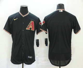 Men's Arizona Diamondbacks Blank Black Stitched Nike MLB Flex Base Jersey
