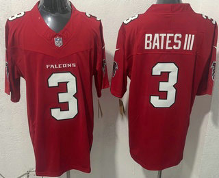 Men's Atlanta Falcons #3 Jessie Bates III Limited Red FUSE Vapor Jersey