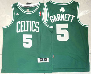 Men's Boston Celtics #5 Kevin Garnett Green Revolution 30 Swingman Jersey