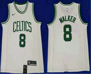 Men's Boston Celtics #8 Kemba Walker White Nike 2019 Swingman Stitched NBA Jersey