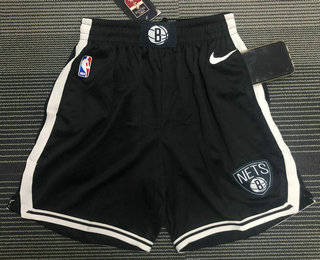 Men's Brooklyn Nets  Black 2021 Stitched Shorts
