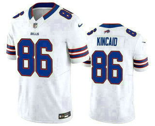 Men's Buffalo Bills #86 Dalton Kincaid White 2023 Vapor Untouchable Stitched Jersey