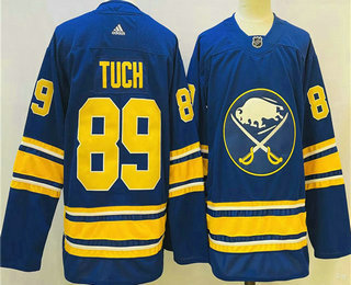 Men's Buffalo Sabres #89 Alex Tuch Blue Stitched Jersey