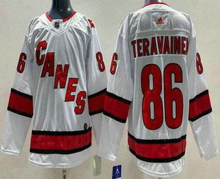 Men's Carolina Hurricanes #53 Jeff Skinner White Away Authentic Jersey