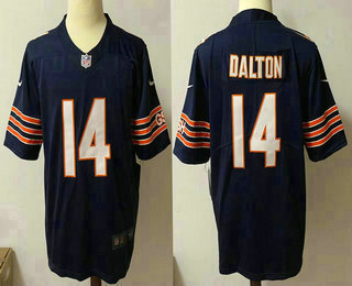 Men's Chicago Bears #14 Andy Dalton Navy Blue 2021 Vapor Untouchable Stitched NFL Nike Limited Jersey