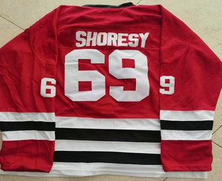 Men's Chicago Blackhawks #69 Shoresy Red Adidas Stitched NHL Jersey