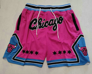 Men's Chicago Bulls Pink Just Don Swingman Throwback Shorts
