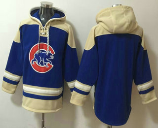 Men's Chicago Cubs #7 Dansby Swanson White Ageless Must Have Lace Up Pullover Hoodie