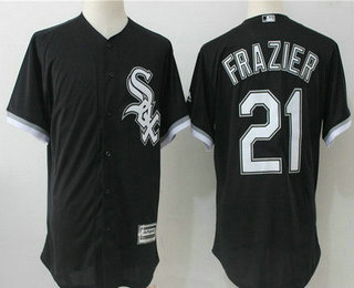 Men's Chicago White Sox #21 Todd Frazier Black Stitched MLB Majestic Cool Base Jersey