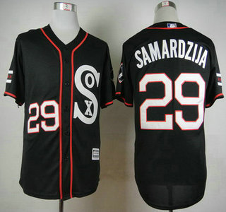 Men's Chicago White Sox #29 Jeff Samardzija 2015 Black Jersey