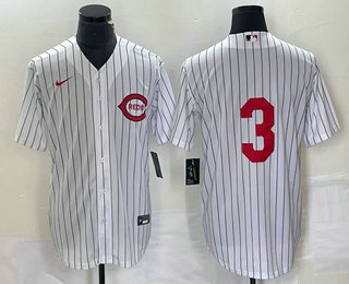 Men's Cincinnati Reds #3 Scooter Gennett White Field of Dreams Stitched Baseball Jersey