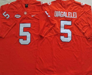 Men's Clemson Tigers #5 DJ Uiagalelei Orange College Football Jersey