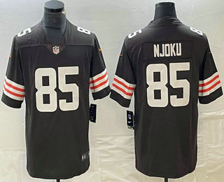 Men's Cleveland Browns #85 David Njoku Brown 2022 NEW Vapor Untouchable Stitched Nike Limited Jersey