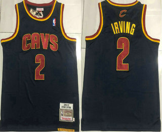 Men's Cleveland Cavaliers #2 Kyrie Irving 2011-12 Black Hardwood Classics Soul AU Throwback Jersey