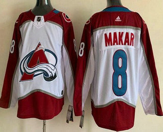 Men's Colorado Avalanche #8 Cale Makar White 2022 Authentic Jersey