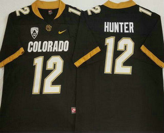 Men's Colorado Buffaloes #12 Travis Hunter Limited Black 2022 College Football Jersey