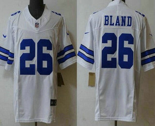 Men's Dallas Cowboys #26 DaRon Bland Limited White FUSE Vapor Jersey