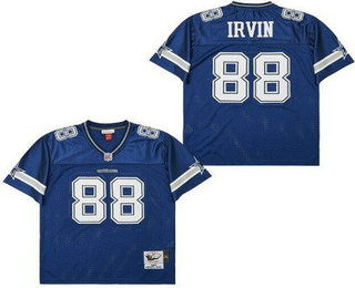 Men's Dallas Cowboys #88 Michael Irvin Navy 1996 Throwback Jersey
