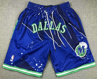 Men's Dallas Mavericks Blue 2023 Just Don Shorts