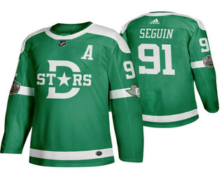 Men's Dallas Stars #91 Tyler Seguin Green 2020 Winter Classic adidas Hockey Stitched NHL Jersey