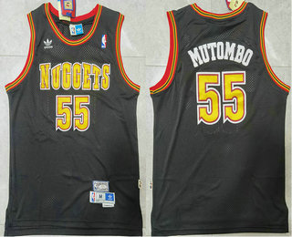 Men's Denver Nuggets #55 Dikembe Mutombo Navy Blue Soul Swingman NBA Jersey