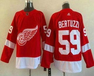 Men's Detroit Red Wings #59 Tyler Bertuzzi Red Authentic Jersey
