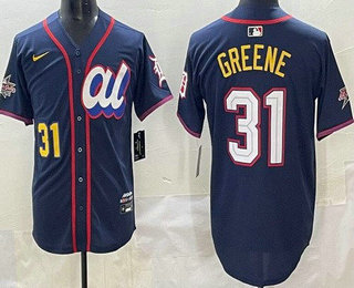 Men's Detroit Tigers #31 Riley Greene Navy 2025 All Star Limited Jersey