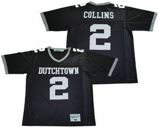 Men's Dutchtown High School Griffins #2 Landon Collins Black Football Jersey