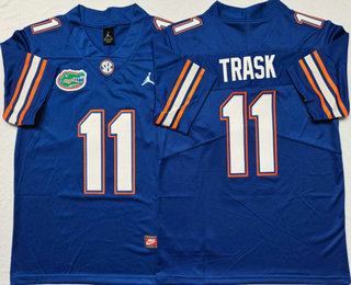 Men's Florida Gators #11 Kyle Trask Blue 2017 Vapor Untouchable Stitched Nike NCAA Jersey