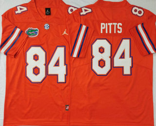 Men's Florida Gators #84 Kyle Pitts Orange 2017 Vapor Untouchable Stitched Nike NCAA Jersey