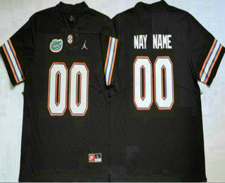 Men's Florida Gators Custom Brand Jordan Black Jersey