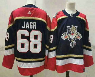 Men's Florida Panthers #68 Jaromir Jagr Black 2021 Reverse Retro Stitched NHL Jersey