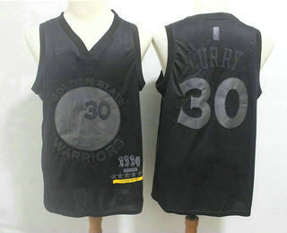 Men's Golden State Warriors #30 Stephen Curry MVP Black 2019 Nike Swingman Stitched NBA Jersey