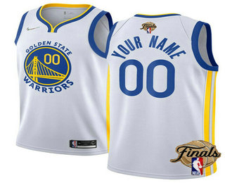 Men's Golden State Warriors Active Player Custom 2022 White NBA Finals Stitched Jersey