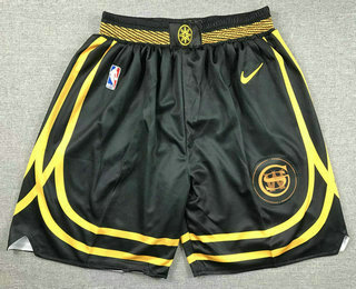 Men's Golden State Warriors Back 2023 City Edition Swingman Stitched Shorts