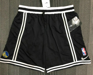 Men's Golden State Warriors Black Basketball Training Shorts