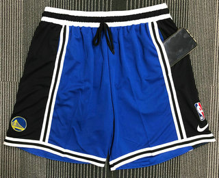 Men's Golden State Warriors Blue Black Basketball Training Shorts