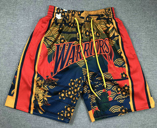 Men's Golden State Warriors Yellow Rabbit Swingman Shorts