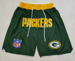 Men's Green Bay Packers Green Just Don Swingman Shorts