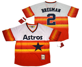 Men's Houston Astros #2 Alex Bregman Stitched MLB Cool Base Cooperstown Collection Player Jersey
