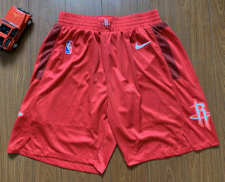 Men's Houston Rockets Red 2019 Nike Stitched NBA Shorts