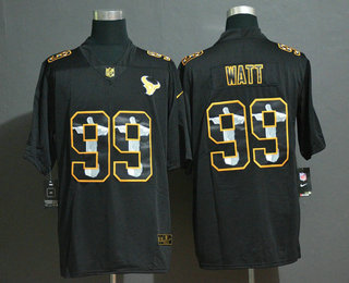 Men's Houston Texans #99 J.J. Watt Jesus Faith Black Vapor Untouchable Stitched NFL Nike Limited Jersey