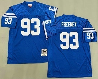 Men's Indianapolis Colts #93 Dwight Freeney Blue 2006 Throwback Jersey